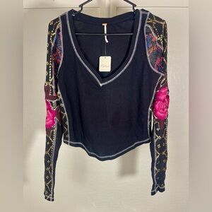 Free People Women's Amara Top - Black, Size M